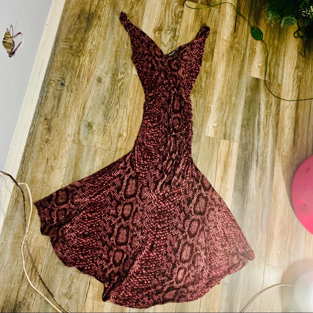 Long touched sexy dress